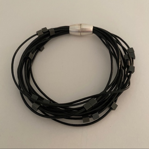 Faux Leather Strand Bracelet - Picture 3 of 4